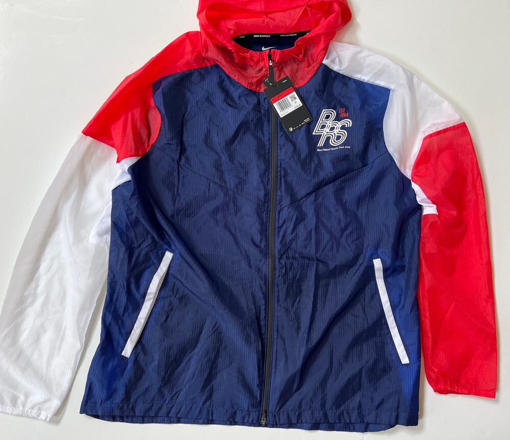 Nike Blue Ribbon Sports Blue Running Track Jacket CJ4502-492 Men's Size L NWT